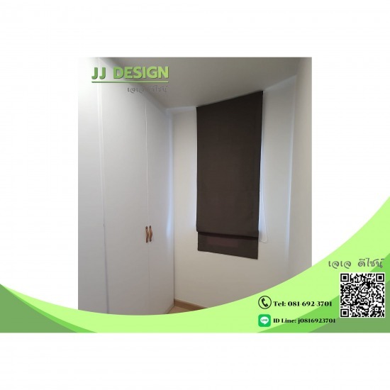 ร้านทำม่านพับ ศรีราชา - ร้าน เจ.เจ. ดีไซน์ - ร้านทำม่านพับ ศรีราชา  ม่าน  ม่านพับ  ผ้าม่านแบบรูด 